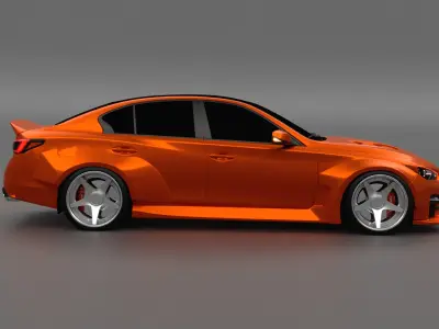 Infiniti Q50 2023 Widebody Kit 3D model
