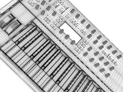 Keyboard Workstation 2 3D model purchase