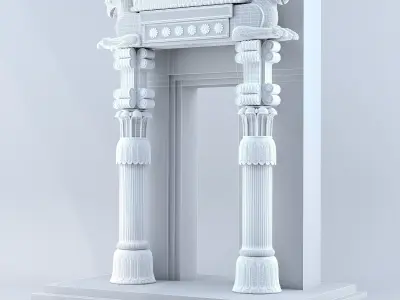 Persian column 06 3D model