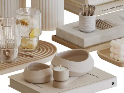 Decorative Set-01 3D model