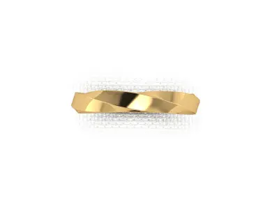 Ready-made gold ring for 3D printing 3D print model