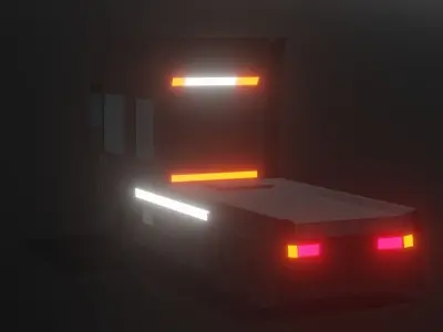 truck low-poly Free 3D model