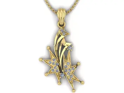 Star Pendant 3D print model