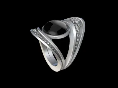 Bague Lys 3D print model