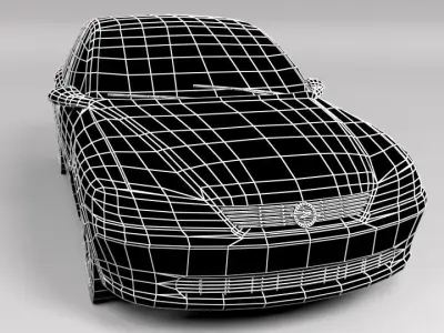 OPEL VECTRA 1996 LOWPOLY Low-poly 3D model