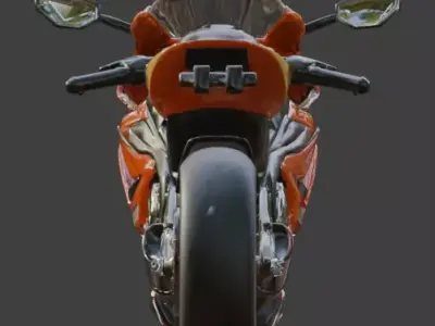 Futuristic Racing Motorcycle 3D Model Low-poly 3D model