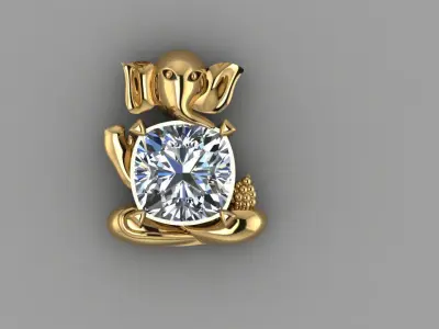 FASION  PENDANT 3D model 2