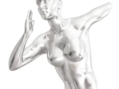 Runner Woman Wall Decor 3D model