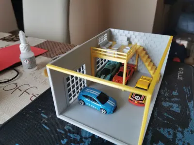 Workshop diorama 3D print model