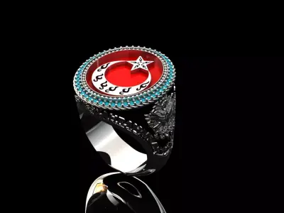 Erkek Gumus Yuzuk 3D print model