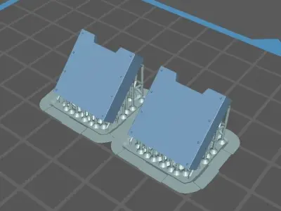 Extra Front Track Guards for the Rogal Free 3D print model