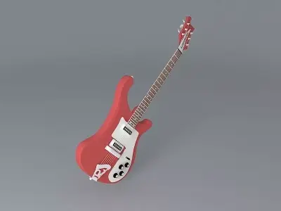 1975 Rickenbacker 480 model guitar Free 3D model