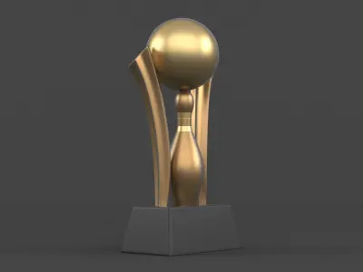 Trophy Cup 3D model 5