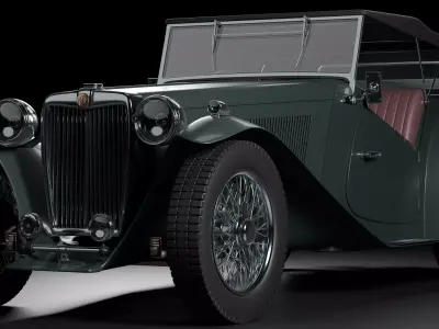 MG T-type Retro 3D model