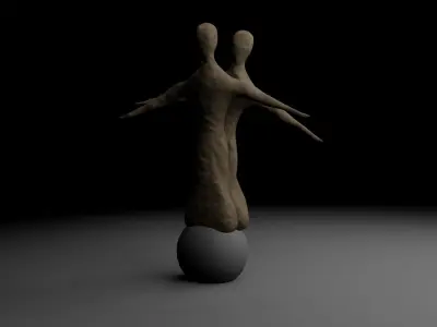 AFRICAN SCULPTURES STATUE - 6 3D model