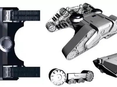 Hunter killer tank Free 3D model