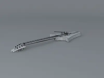 Tuning fork guitar  Free 3D model
