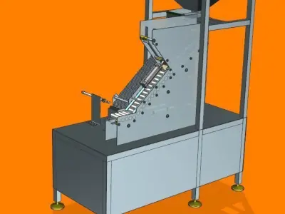 The effervescent tablet filling machine 3D print model