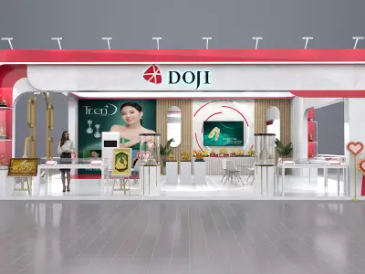 Exhibition booth  - The Royal White 3D model