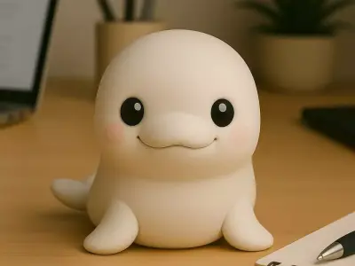 Beluga - Kawaii Animals Collection 3D print model