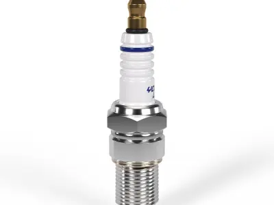 Spark plug 3d model Free 3D model