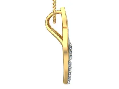 Solitaire Women Pendant 3dm STL OBJ FBX Renders Details 3D print model 38