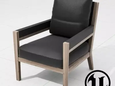 Flexform Margaret Chair UE4 Low-poly 3D model