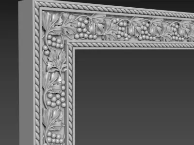 Frame picture mirror religion 3D model