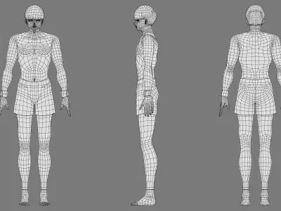 Mash Burnedead VRChat Avatar and Rigify  - Mashle Low-poly 3D model