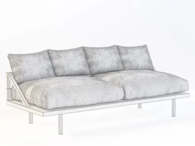 Dreamer Couch Velvetpop and Scott Sofa 3D model