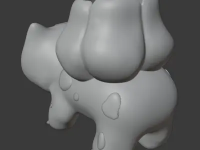 3D Printed Pokemon Bulbasaur Flower Planter 3D print model