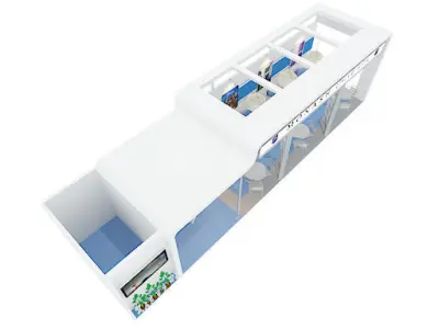 Monash University Exhibition 3x12 booth 3D model