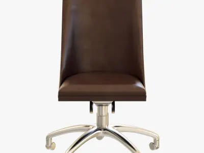 Baxter DECOR CHAIR WITH WHEELS 3D model