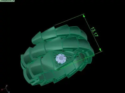 Snake ring bul 02 3D print model