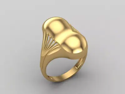 Women Ring Plain Ring Ready STL 3DM Models Womens Rings 3D print model 48