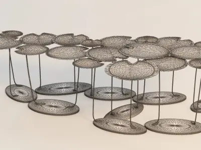 Fillo Long Table 3D model