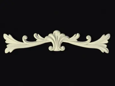 Central decor ornament for furniture 3D model 261