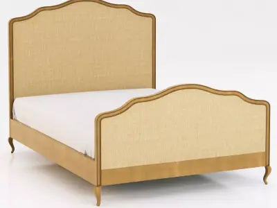 Restoration Hardware Lorraine Caned Bed 3D model