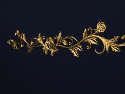 Classic decor ornament v-3D model12 3D model