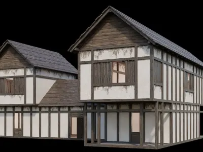 Medieval Village Pack  - 6 Assets - 4K Textures Game Ready Low-poly 3D model order