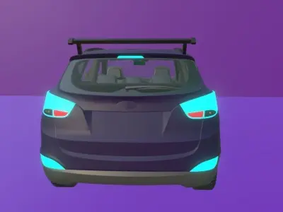 The machine of the future Low-poly 3D model