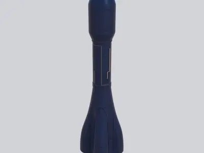 Medium-Lift Space Rocket 3D model