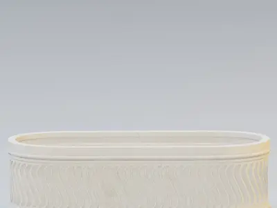 Garden urn planter45 3D model