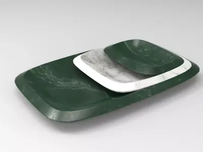 Kura Tray Low-poly 3D model