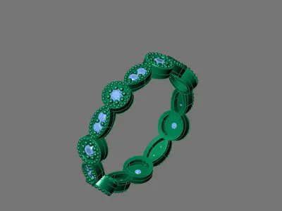 Rings for Women Womens Rings Stone Ring Ready STL 3DM Models  3D print model 2