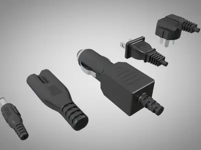adapter  power plug  3D model