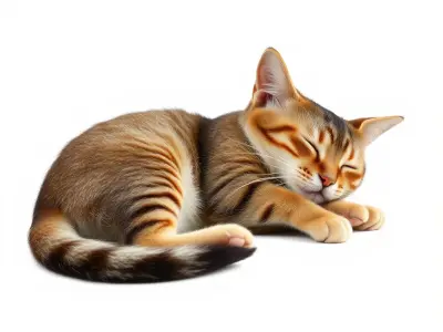 Sleeping Cat Sculpture model pack Low-poly 3D model