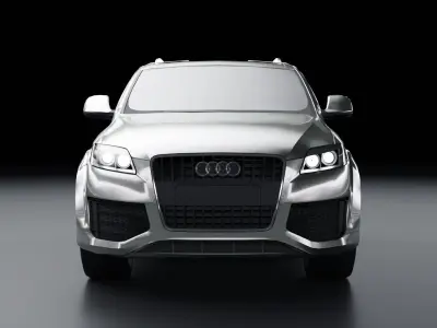 Audi Q7 2010 Low-poly 3D model