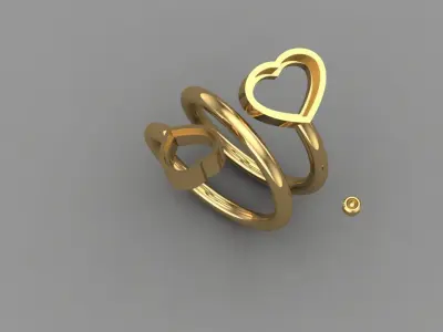CHOPARD HAPPY HEARTS COMPLECT 3D print model