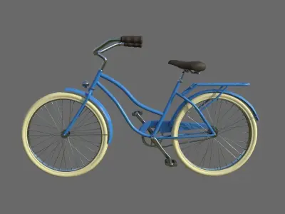 Classic bike 3D model 3D model
